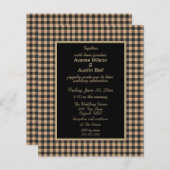 Buffalo Kariert Black and Gold (Vorne/Hinten)