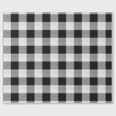 Buffalo Kariert Black and White ID603 Geschenkpapier (Flach)