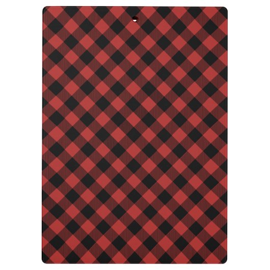 Buffalo Kariert Black Bear Personalisiert Klemmbrett (Rückseite)