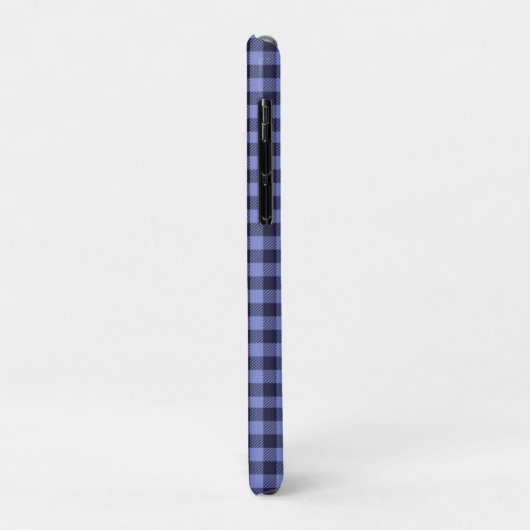 Buffalo Kariert Blue & Black Monogram Simple | Case-Mate iPhone Hülle (Hinten/Links)