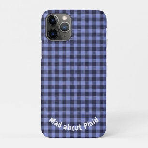 Buffalo Kariert Blue & Black Monogram Simple Case-Mate iPhone Hülle