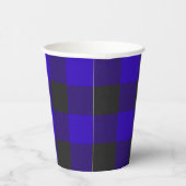 Buffalo Kariert Blue Scottish Clan Tartan Paper Cu Pappbecher (Rechts)