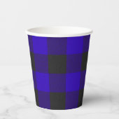 Buffalo Kariert Blue Scottish Clan Tartan Paper Cu Pappbecher (Vorderseite)