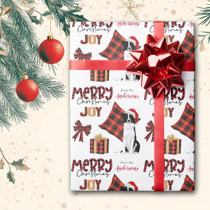 Buffalo Kariert Border Collie Weihnachten Geschenkpapier