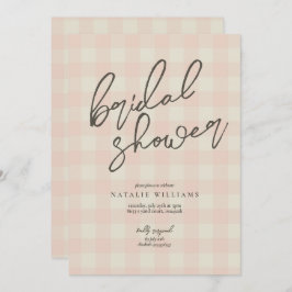 Buffalo Kariert Brautparty Einladung