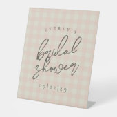 Buffalo Kariert Brautparty Sockelschild (Vorderseite)