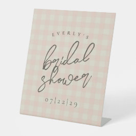 Buffalo Kariert Brautparty Sockelschild