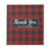 Buffalo Kariert Candy Bar Wrap Notizblock (Vorderseite)