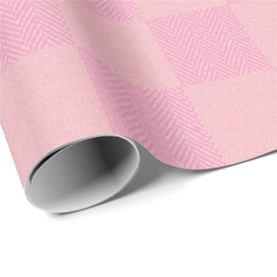 Buffalo Kariert Checkered Fabric Mauve Pink Geschenkpapier