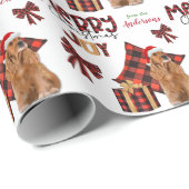 Buffalo Kariert Cocker Spaniel Weihnachten Geschenkpapier (Rolleneckpunkt)