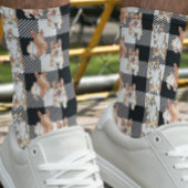 Buffalo Kariert Corgi Dog Wasserfarbe Socken