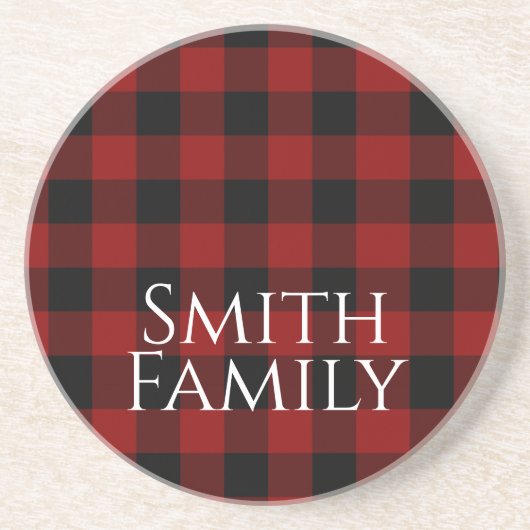 Buffalo Kariert Custom Getränkeuntersetzer (Vorne)