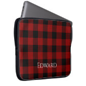 Buffalo Kariert Custom Laptopschutzhülle (Vorne Rechts)