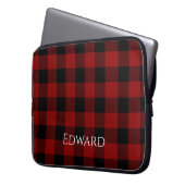 Buffalo Kariert Custom Laptopschutzhülle (Vorderseite Links)