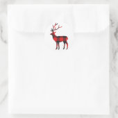 Buffalo Kariert Deer | Aufkleber für den Urlaub (Tasche)