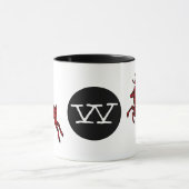 Buffalo Kariert Deer Mit Monogramm Tasse (Zentrum)