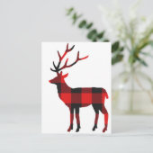 Buffalo Kariert Deer | Postkarte (Stehend Vorderseite)
