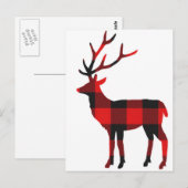 Buffalo Kariert Deer | Postkarte (Vorne/Hinten)