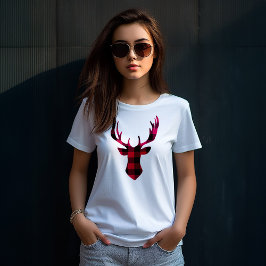 Buffalo Kariert Deer T-Shirt