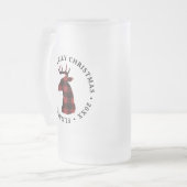 Buffalo Kariert Deferweihnacht Mattglas Bierglas (Vorderseite Links)