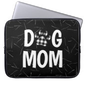 Buffalo Kariert DOG MAMA Pawprint Laptopschutzhülle (Vorderseite)