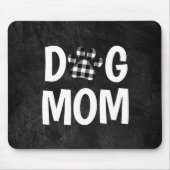 Buffalo Kariert DOG MAMA Pawprint Mousepad (Vorne)