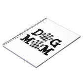 Buffalo Kariert DOG MAMA Pawprints Notizblock (Linke Seite)