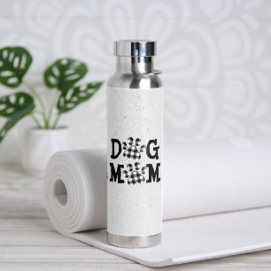 Buffalo Kariert DOG MAMA Pawprints Trinkflasche