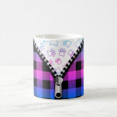 Buffalo Kariert Dog Paws Kaffeetasse (Mittel)