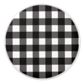 Buffalo Kariert Drawer Pull Keramikknauf (Vorderseite)