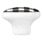 Buffalo Kariert Drawer Pull Keramikknauf (Seitenansicht)