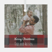 Buffalo kariert eins ornament aus glas (Vorderseite)