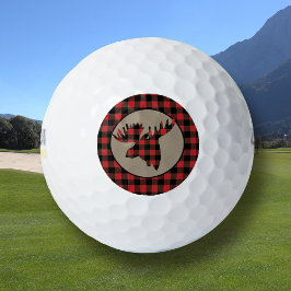 Buffalo Kariert Elch Head Golfball