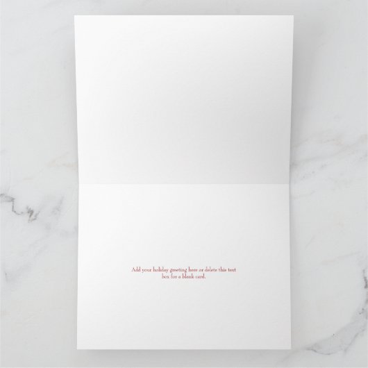 Buffalo Kariert Family Foto Grußkarte Karte (Innenseite)