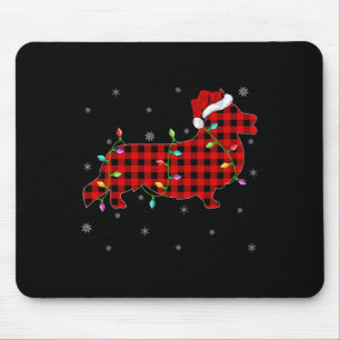 Buffalo Kariert Family Matching Corgi Christmas Pa Mousepad