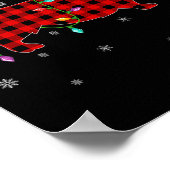 Buffalo Kariert Family Matching Corgi Christmas Pa Poster (Ecke)