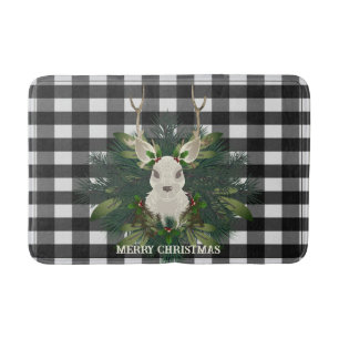 Buffalo Kariert Festivals Rentierfest Weihnachtsfe Badematte