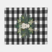 Buffalo Kariert Festivals Rentierfest Weihnachtsfe Fleecedecke (Vorderseite (Horizontal))