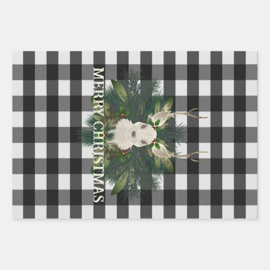 Buffalo Kariert Festivals Weihnachten Geschenkpapier Set (Vorderseite 2)