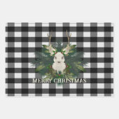 Buffalo Kariert Festivals Weihnachten Geschenkpapier Set (Vorderseite)