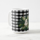 Buffalo Kariert Festivals Weihnachten Kaffeetasse (Vorderseite Links)
