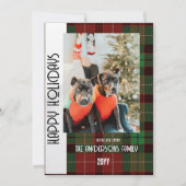 Buffalo kariert Flat Holiday Card Feiertagskarte (Vorderseite)