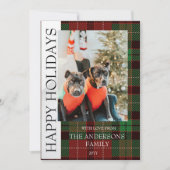 Buffalo kariert Flat Holiday Card Feiertagskarte (Vorderseite)