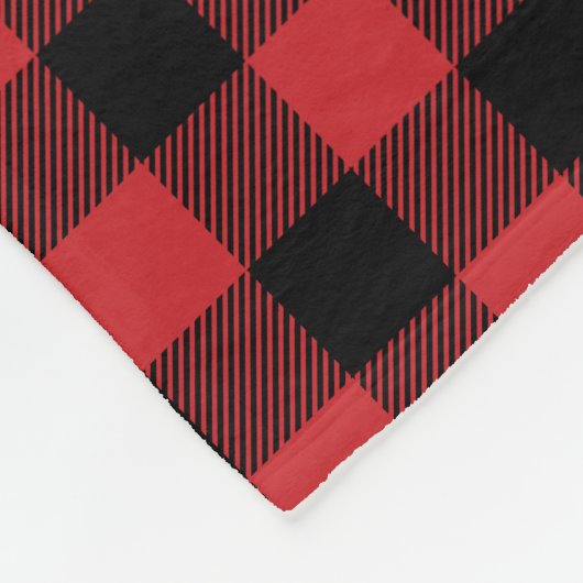 Buffalo Kariert Fleece Blanket (Ecke)
