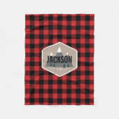 Buffalo Kariert Fleece Blanket (Vorderseite)