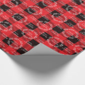 Buffalo Kariert Frohe Weihnachten Geschenkpapier (Ecke)