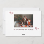 Buffalo Kariert Frohe Weihnachtsbaumkarte Feiertagskarte (Rückseite)