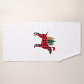 Buffalo Kariert German Pointer Dog Tree Christmas Badehandtuch (Badehandtuch)