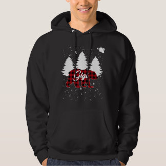 Buffalo Kariert Gigi Bär Weihnachtsbaum Pajama Fam Hoodie