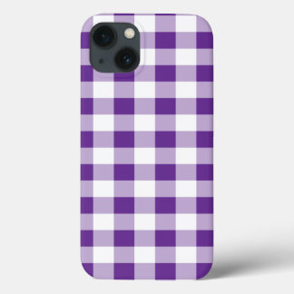 Buffalo Kariert Gingham Pattern Girly Lila White Case-Mate iPhone Hülle
